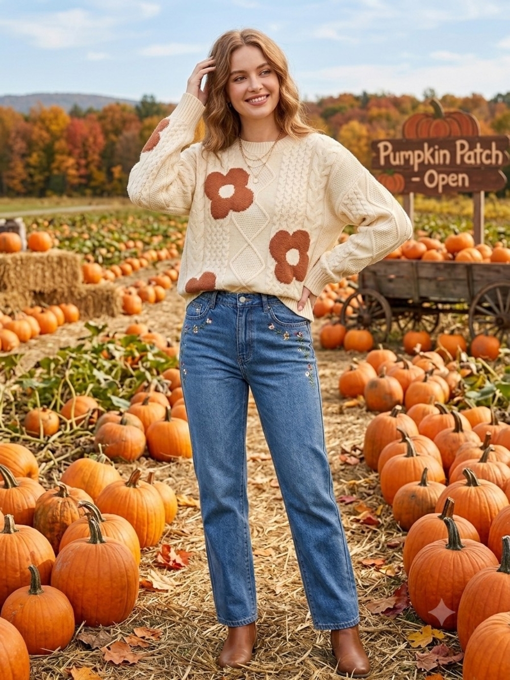 WISHLIST CABLE KNIT SWEATER SZ Lg